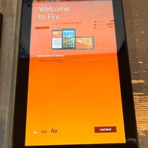 Amazon Fire 7 (7th Gen) w/ Case 8GB Wi-Fi 7"  SR043KL Black - TESTED and WORKS